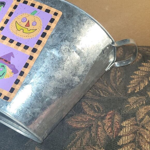 Halloween Galvanized Bucket with Handles - Picture 4 of 7